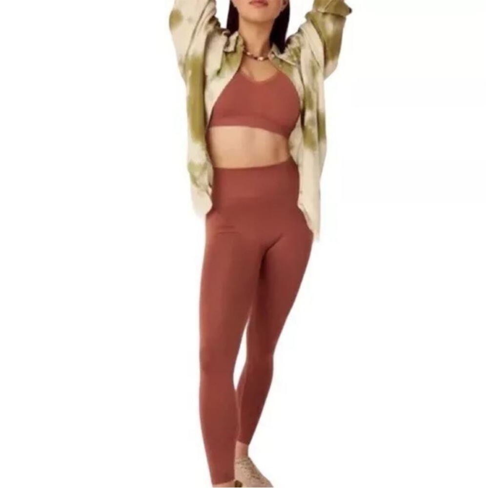 Knix Good to Go Cinnamon Copper Seamless Legging Women’s Size M NWOT